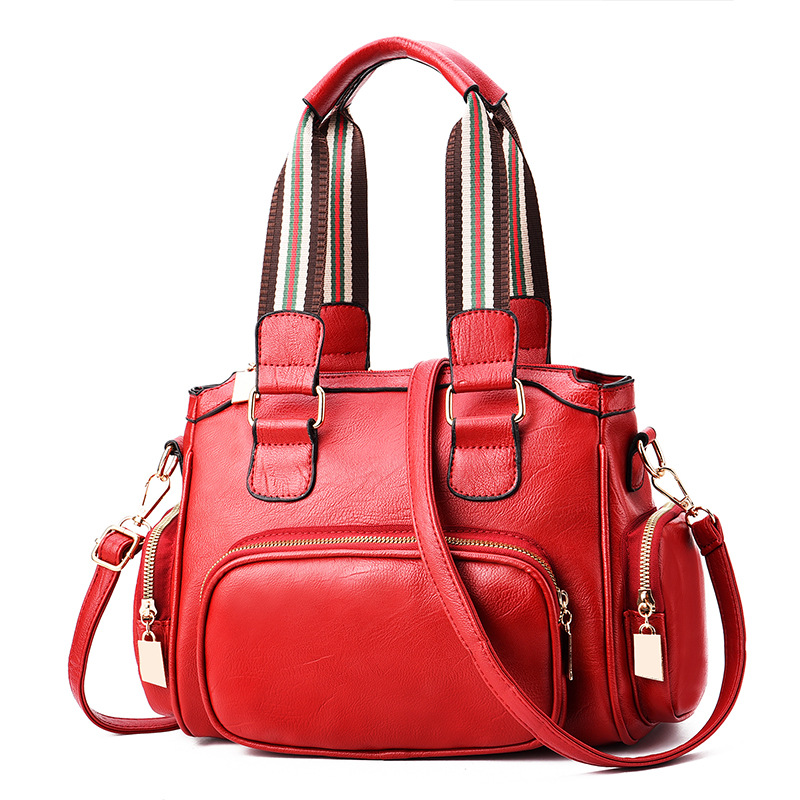 Buff all-match shoulder bag high capacity handbag for women