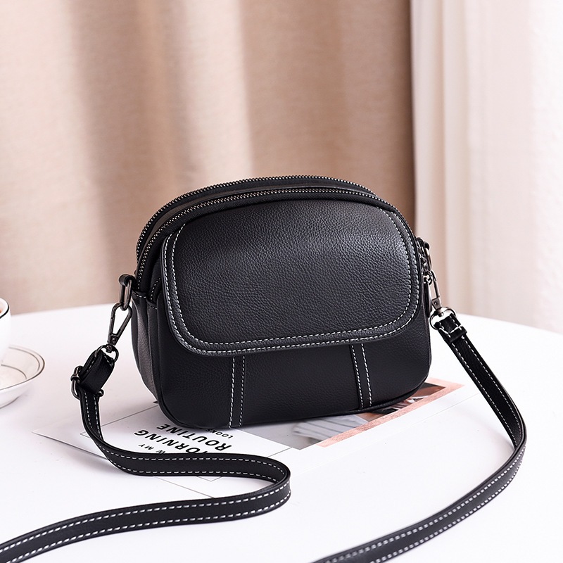 Multilayer autumn packet shoulder messenger bag for women