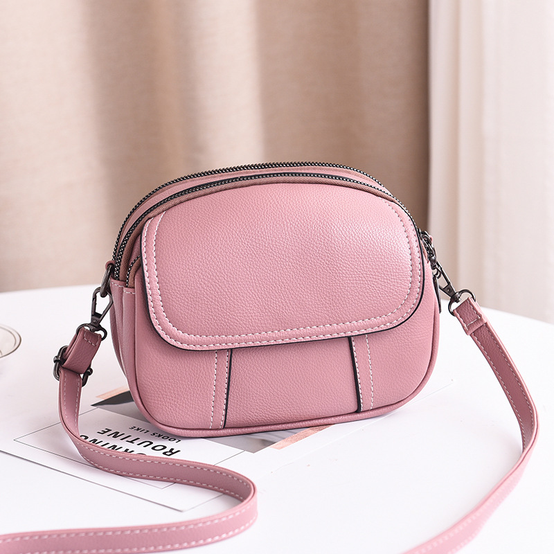 Multilayer autumn packet shoulder messenger bag for women